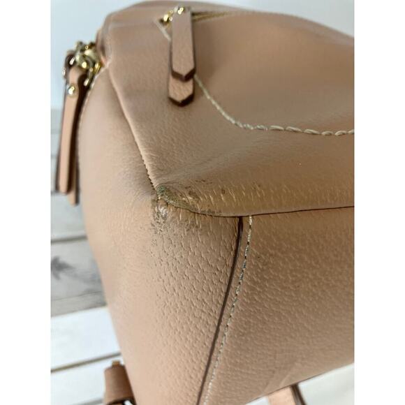KATE SPADE LARGE NUDE LEATHER BACKPACK - Picture 7 of 16